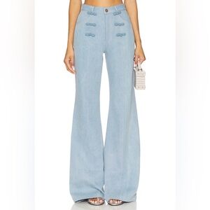 NWT - SAU LEE Dylan Denim Pants in Light Denim - Size US4